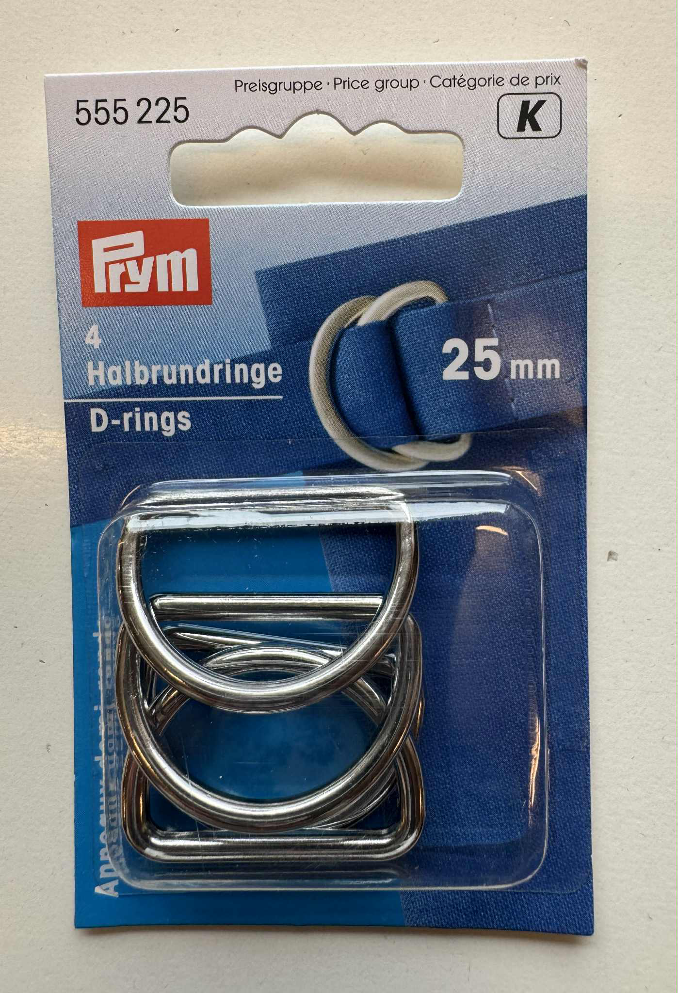 D ringar 4 stk. 25mm