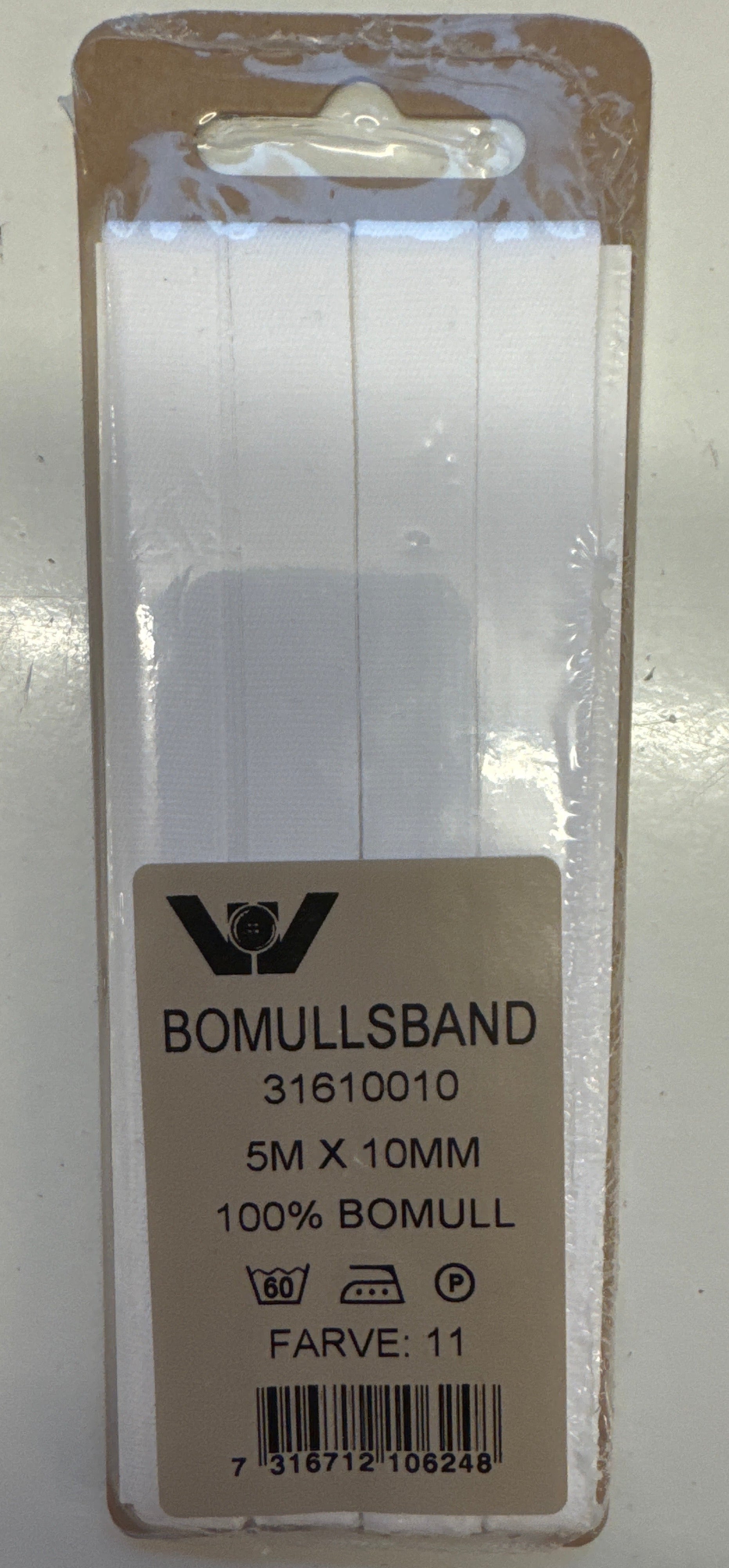 Hvítt band (bendlar) 39 kr