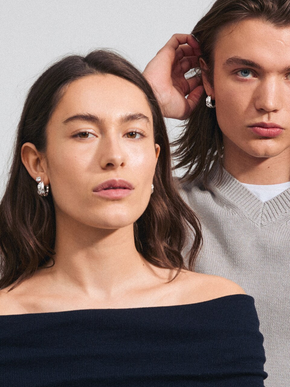 Pilgrim FEEL 2 í 1 sett Oyrnalokkar