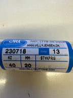 Svartur knappur til føroyskar buksir