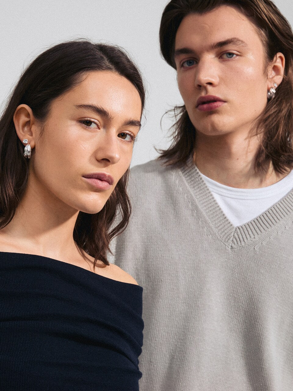 Pilgrim FEEL 2 í 1 sett Oyrnalokkar