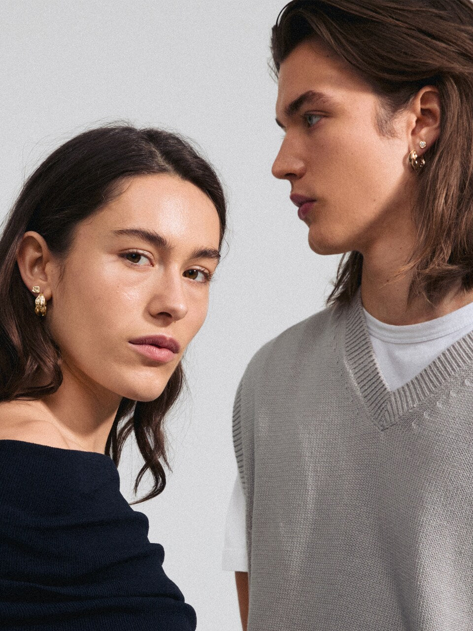 Pilgrim FEEL 2 í 1 sett Oyrnalokkar