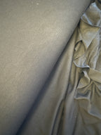 Bambus jersey reytt, svart, blátt 150 kr mtr