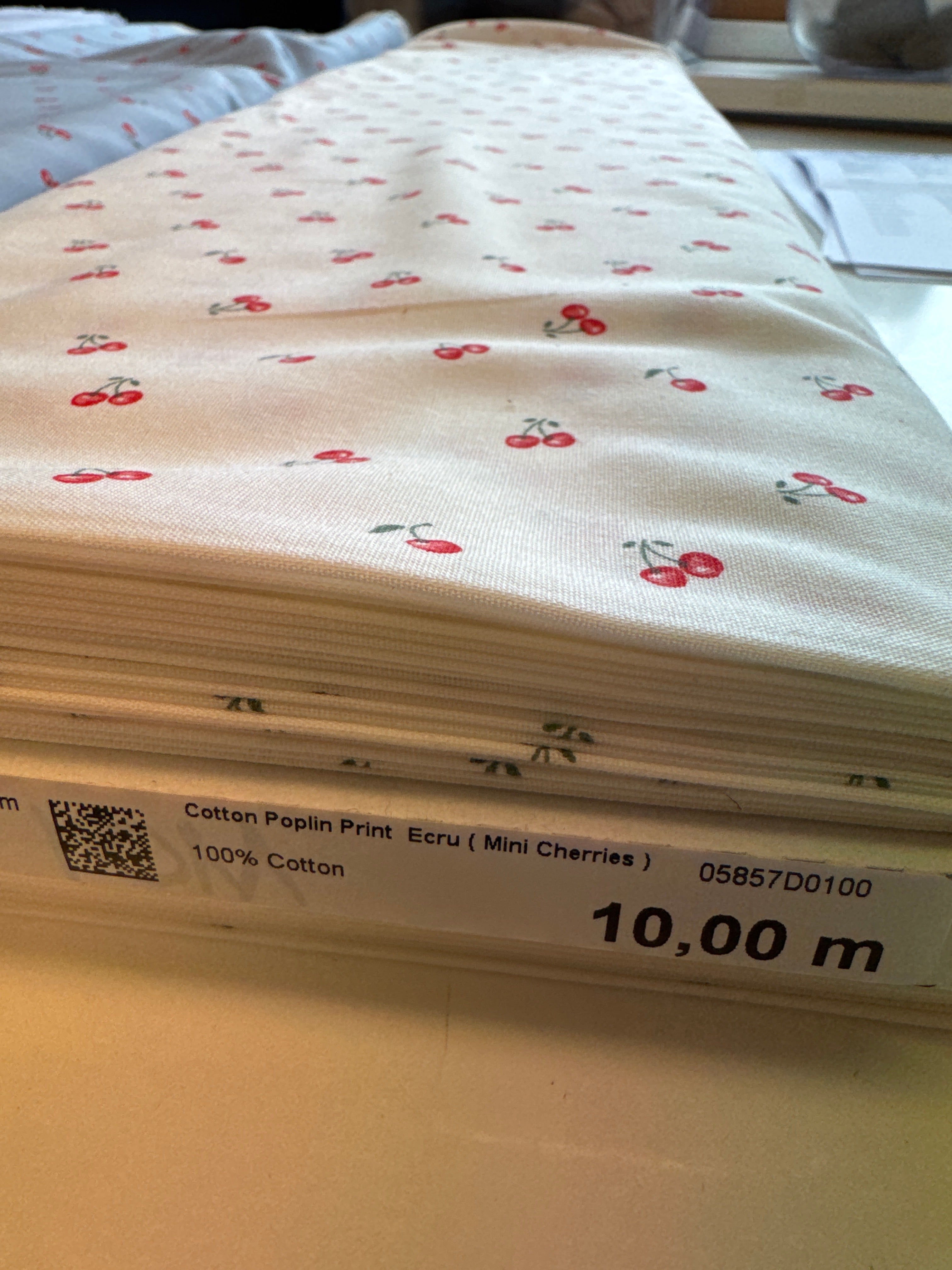 Bummull poplin 135 kr mtr.