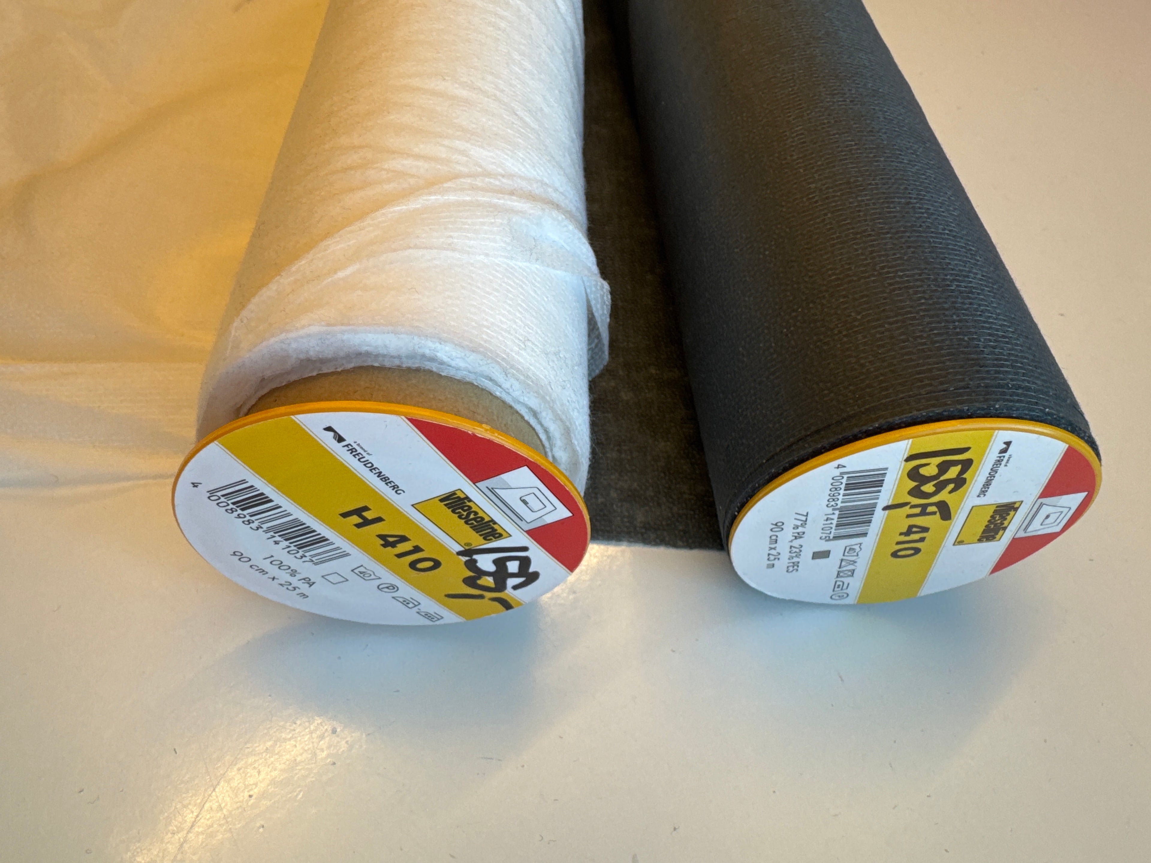 Vlieseline við trá til føroyskan vest o.a