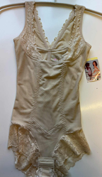 Inn spennari bodystocking svart/ljósabrúnt