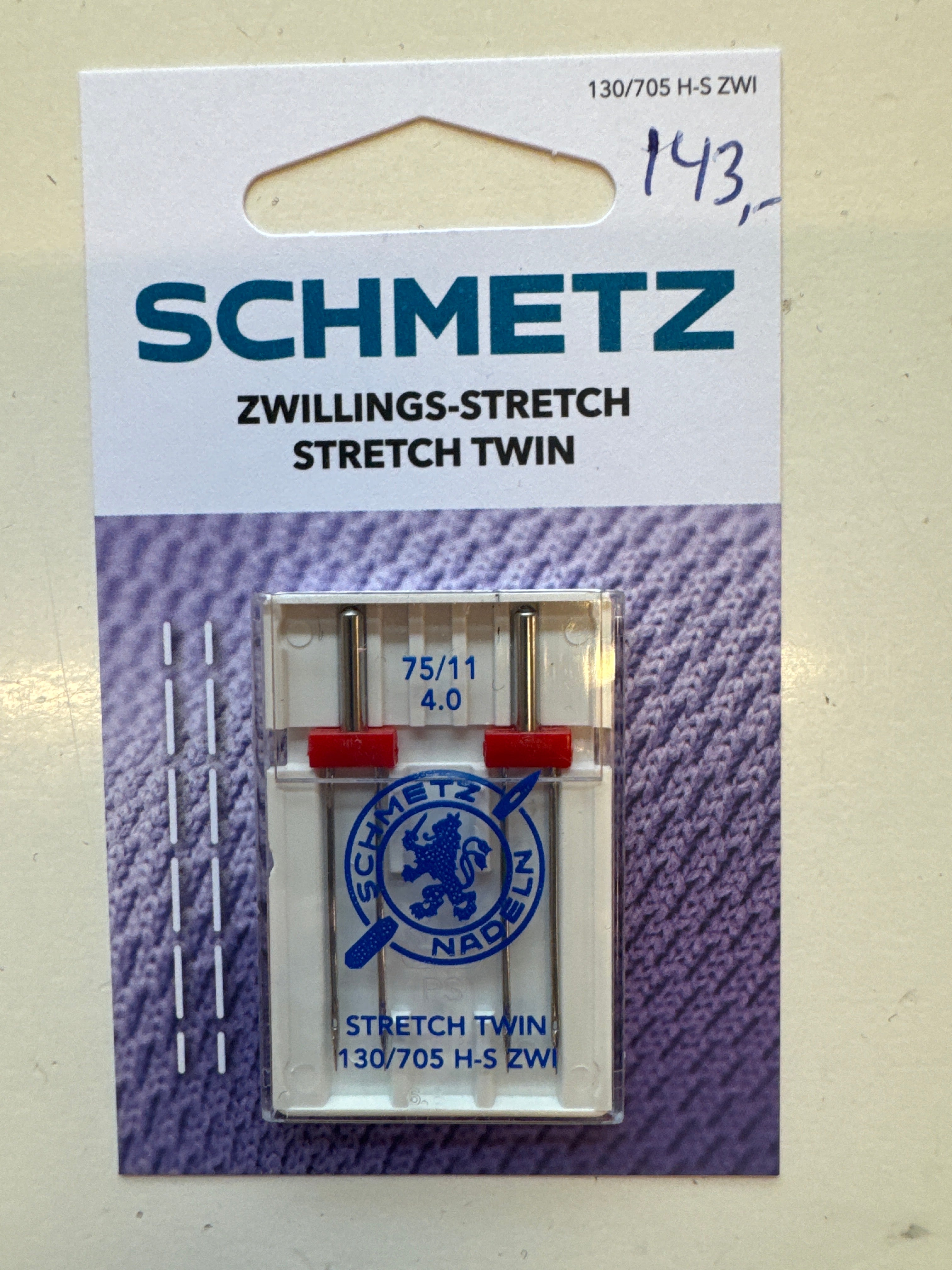 Tvíburanál 2 stk. 143 kr