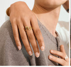 AIKO ring sølvbelagt
