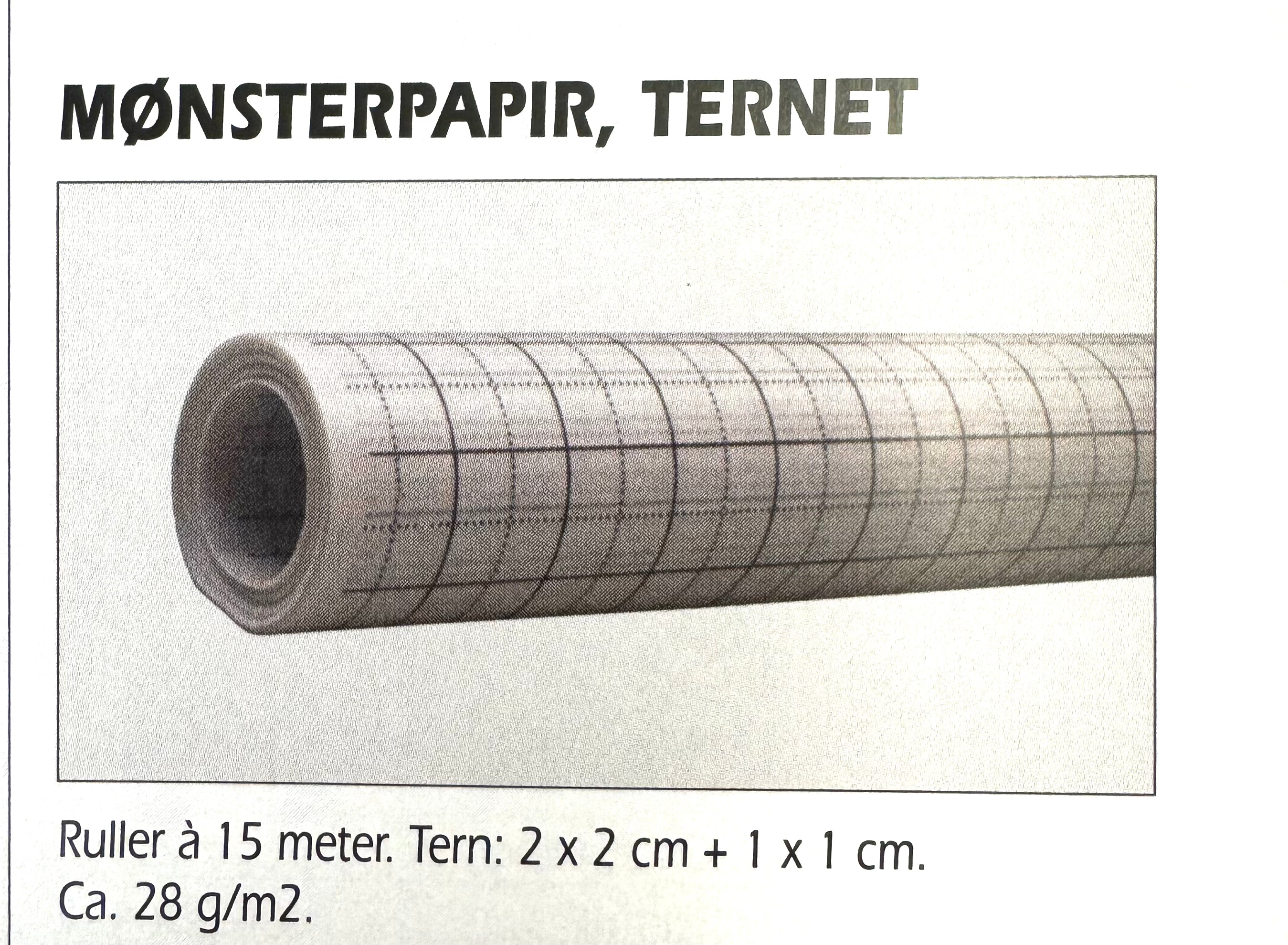 Mynstur papír tern 85 kr rullan