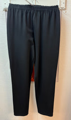 Svartar strekk buksur úr bummull/neilon