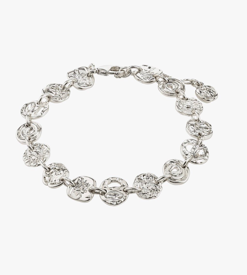 FIRE armbånd sølvbelagt