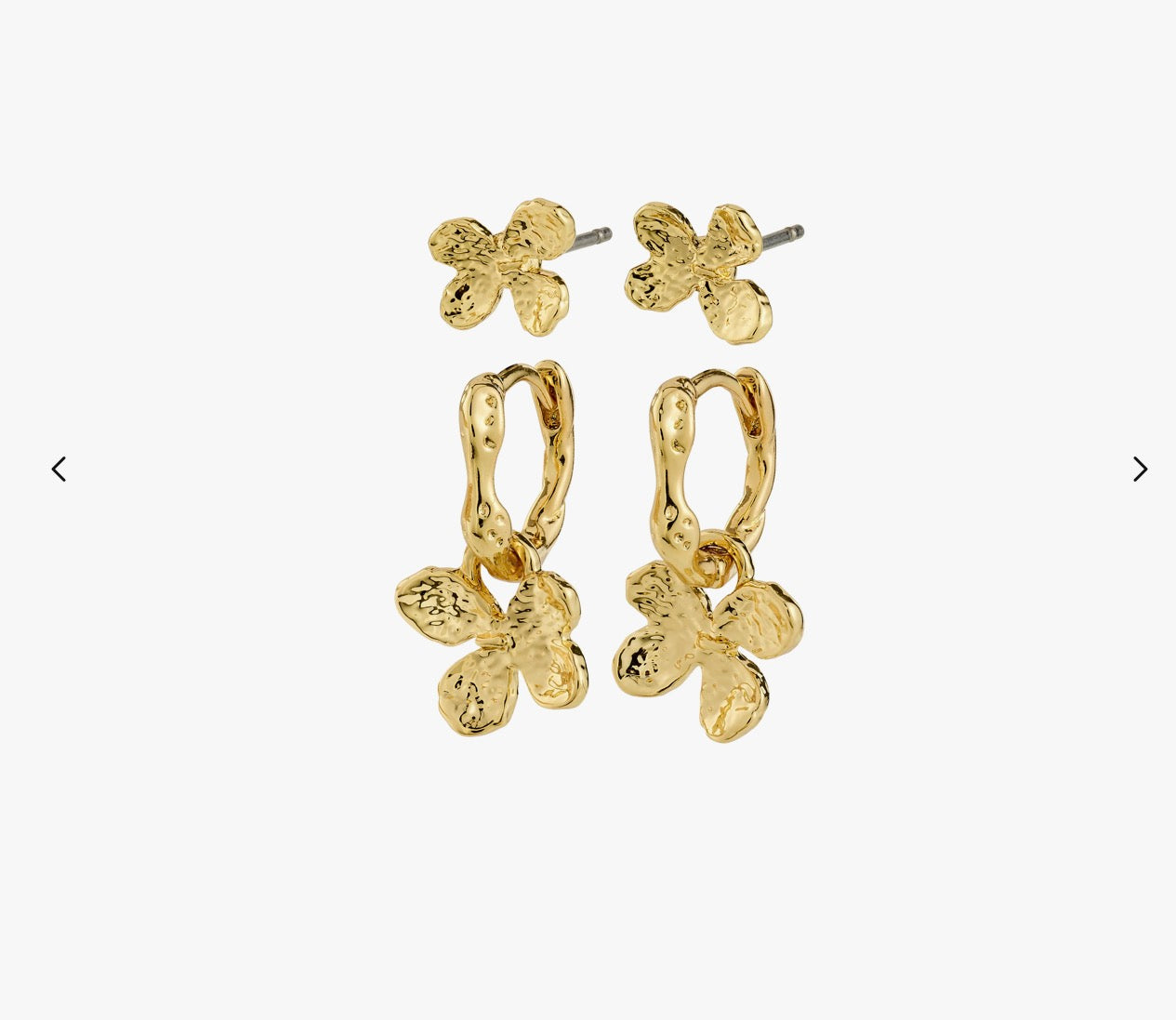 AJANI øreringe 2-i-1 sæt, sølvbelagt