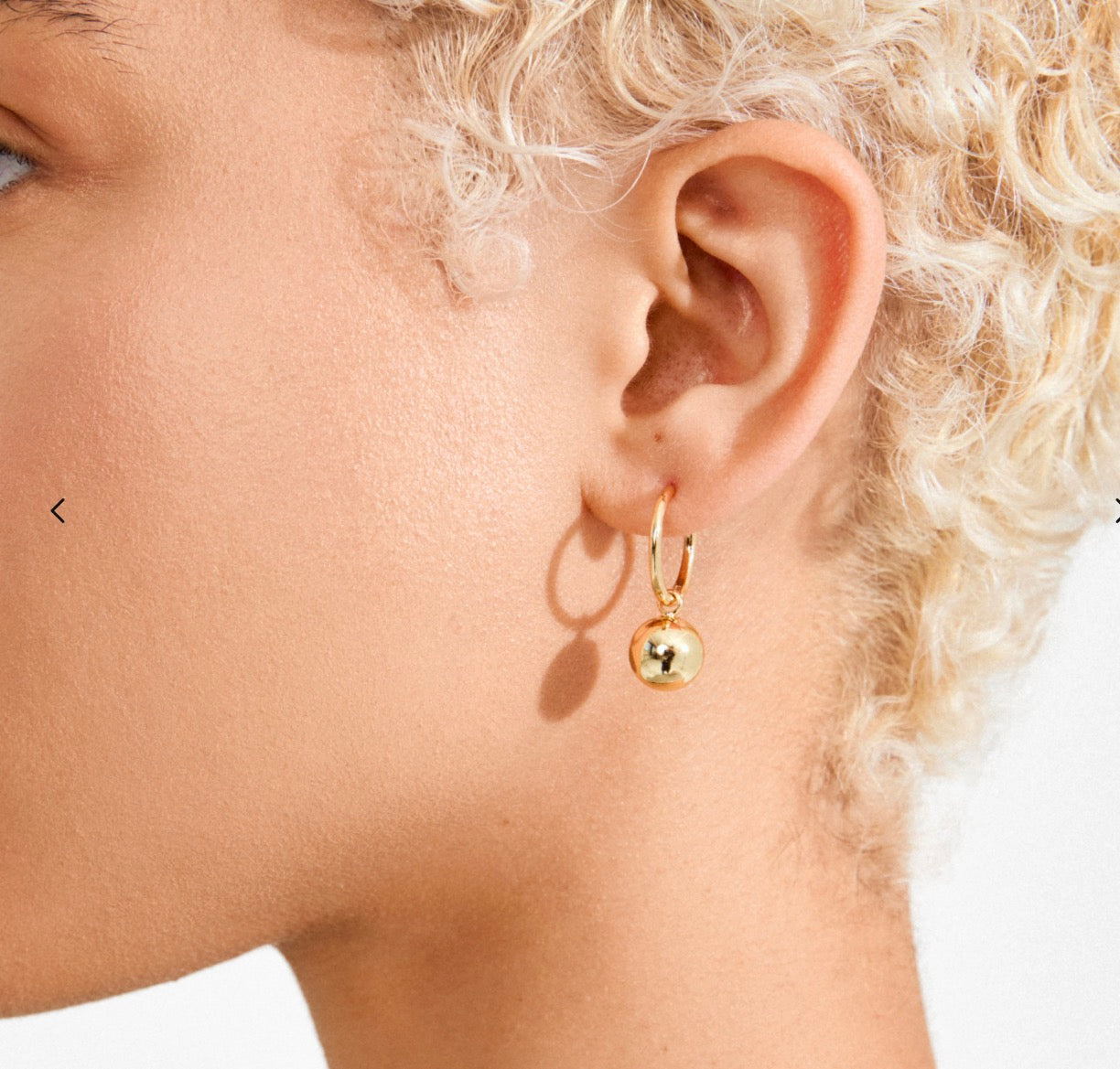 AIR hoop øreringe guldbelagt