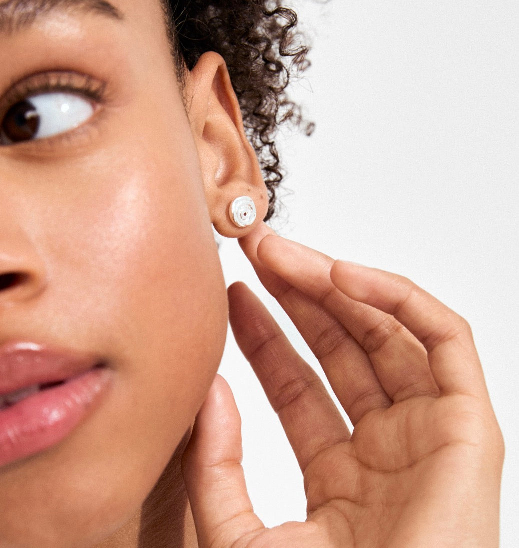 AIR øreringe sølvbelagt og guldbelagt