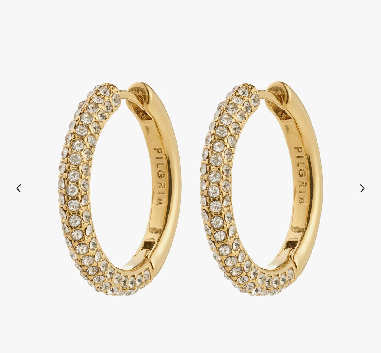 TATUM store hoops guldbelagt