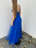 Kongabláur og grønur veitslukjóli stødd S og XL 2500 kr