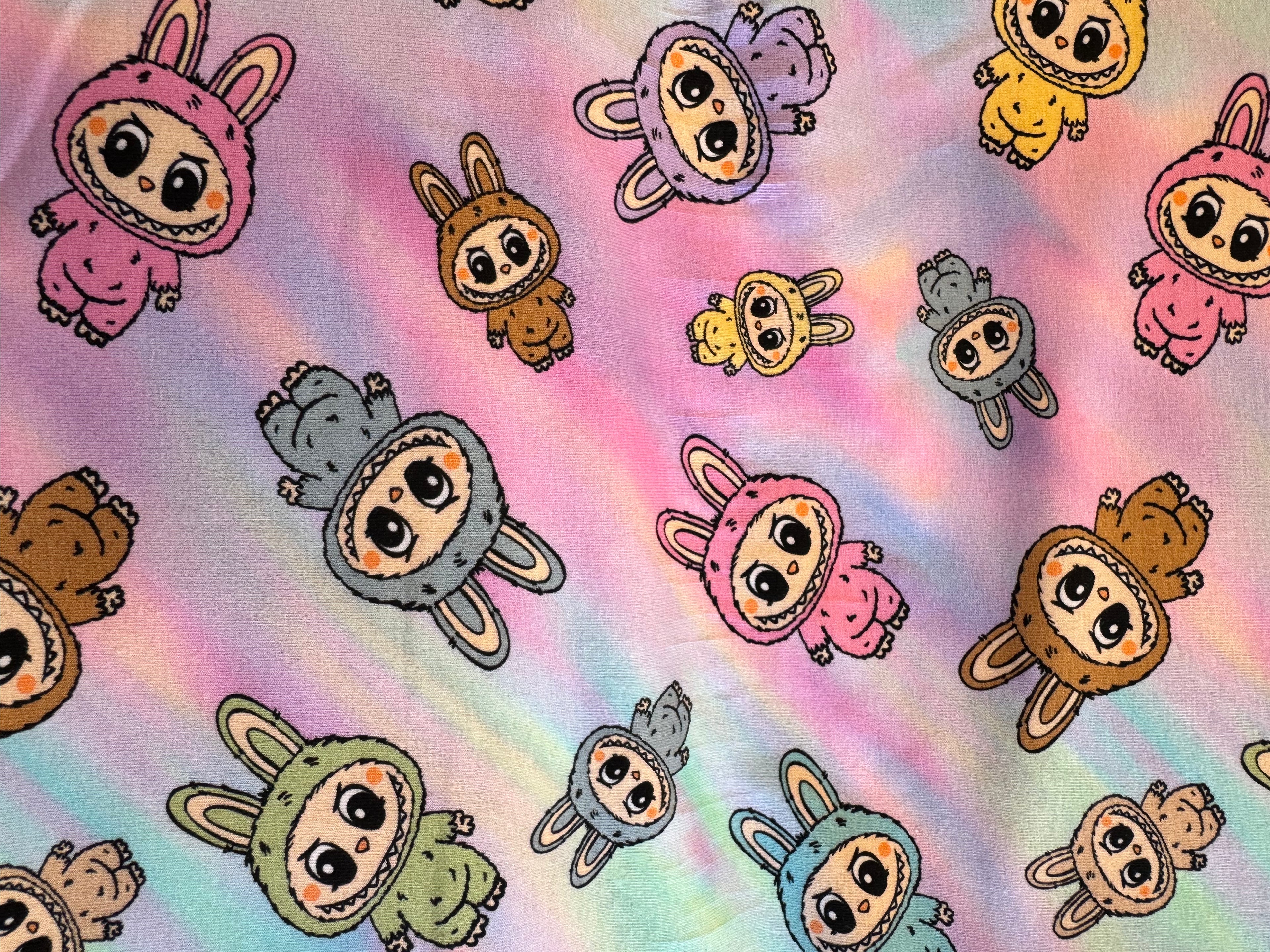 Bummull jersey Labubu 180 kr mtr.