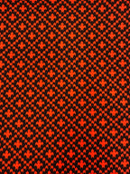 Bummull isoli meturvøra við føroyskum prenti á 199 kr mtr. reytt/svart og blátt/svart