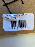 Regulering silvur 2 stk. til taskur