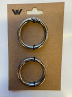 Karabinhage silvur 2 stk. til taskur