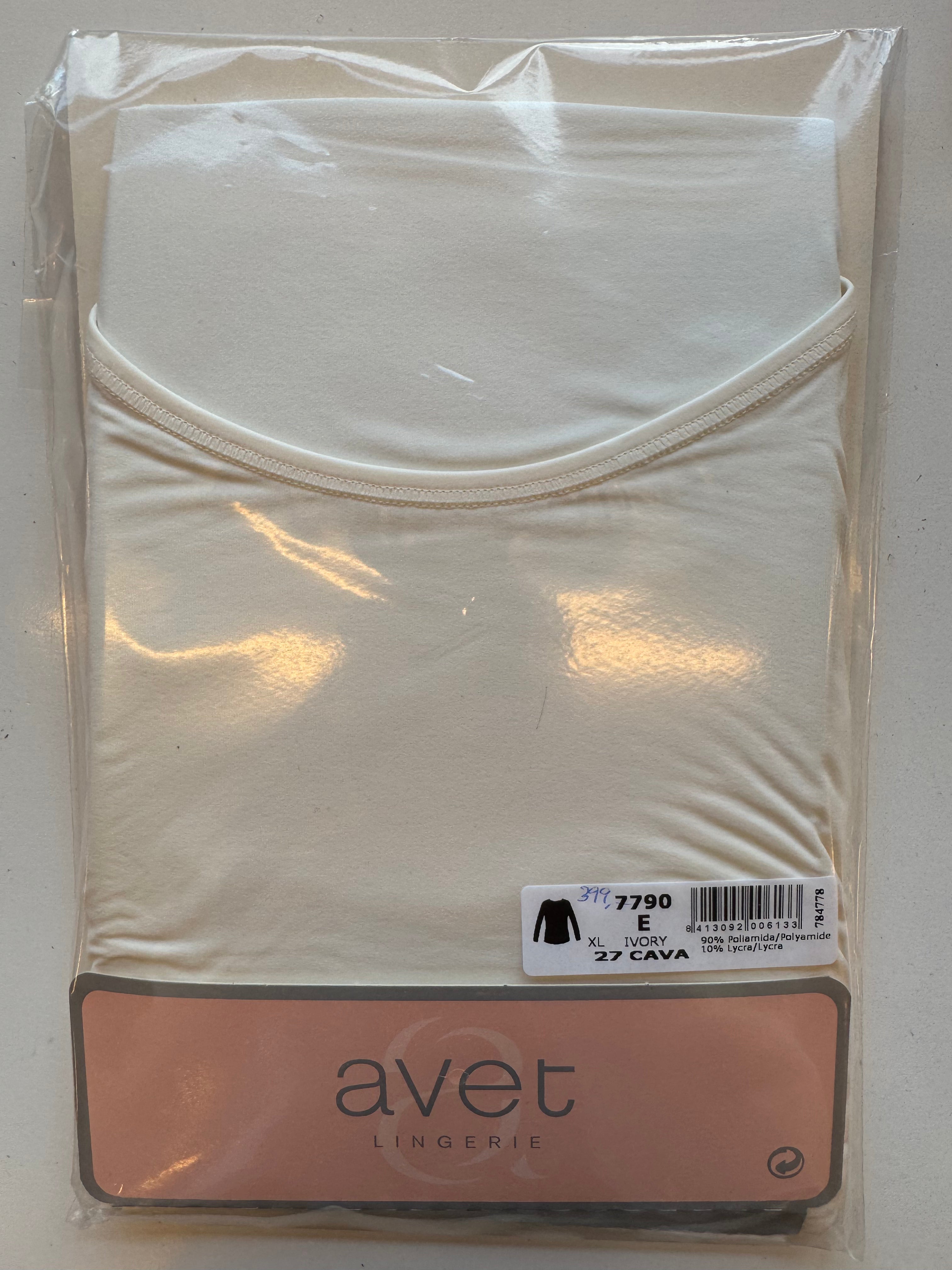 Dim blusa langar ermar svørt/hvít