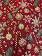 Jóla brokadestof 177 kr mtr.