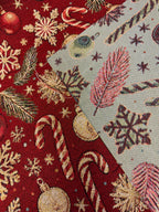 Jóla brokadestof 177 kr mtr.