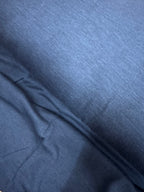 Svart og myrkablátt tunt ull strekk meturvøra 298 kr mtr.