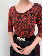 Blusa við føroyskum printi