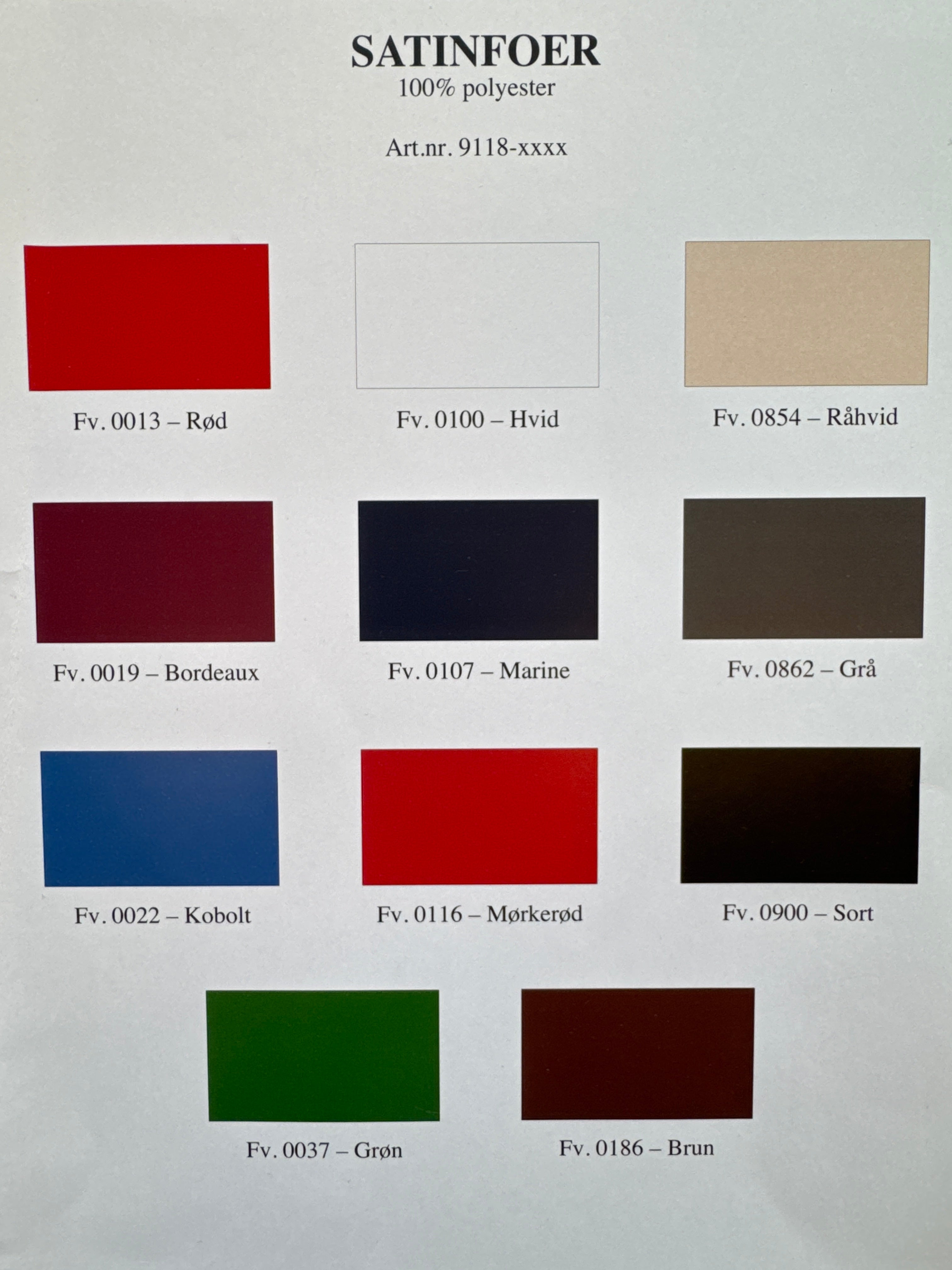 Sateng fóður til føroyskan vest 1,5 mtr.