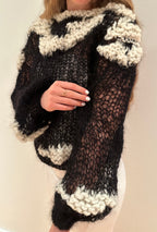 Bella / Betty uppskrift - Svart/Hvítt tógv