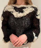 Bella / Betty uppskrift - Svart/Hvítt tógv